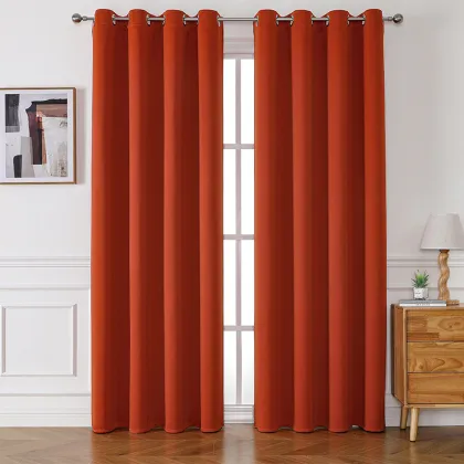 Hot Selling 100% Polyester Fabric Blackout Curtains for Home & Hotels