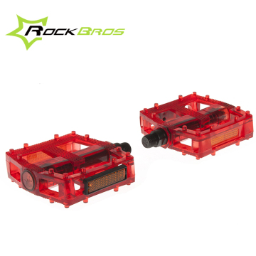 RockBros MTB BMX Folding Bike Parts Axle 9/16" Plastic Body Steel Spindle Cycling Ball Bearing Bicycle Pedal,8 Color