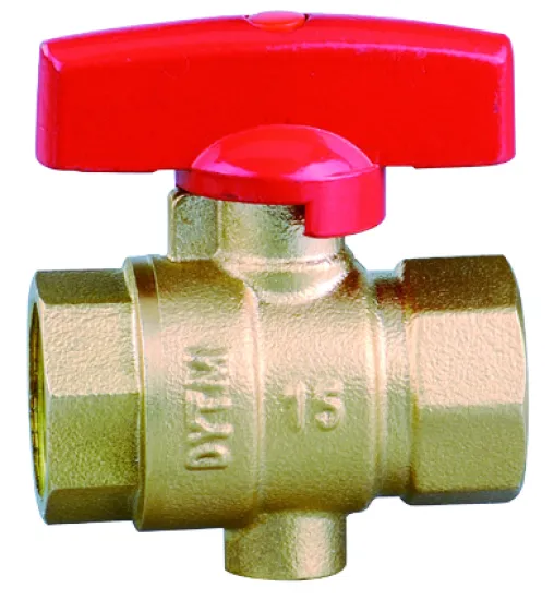 Solar system butterfly handle female brass ball valve