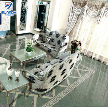 Popular Nice Design White Glossy Porcelanato Crystal Double Loading Building Material Polished Porcelain Ceramic Tiles