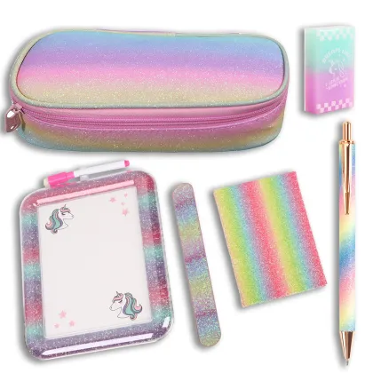 Rainbow Glitter Stationery: Shop for Novelty Glitter Pencil Cases