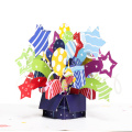 Biglietto pop-up per confezione regalo di compleanno