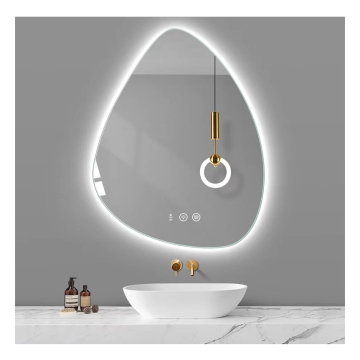 Smart LED καθρέφτη μπάνιου χωρίς τοίχο χωρίς τοίχο με ακανόνιστο πίσω φως