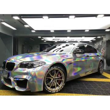 Silber Pet Laser Chrom Car Vinyl