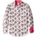 estampa de animal com camisa floral gant hollister hipster