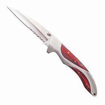 Pocket Knife with Pakka Wood Handle, 2.5mm Thickness