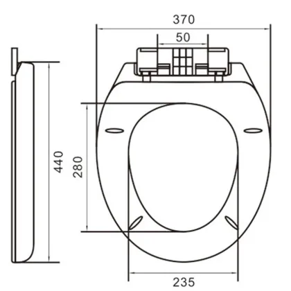 Round PP Sanitary Toilet Seat Cover