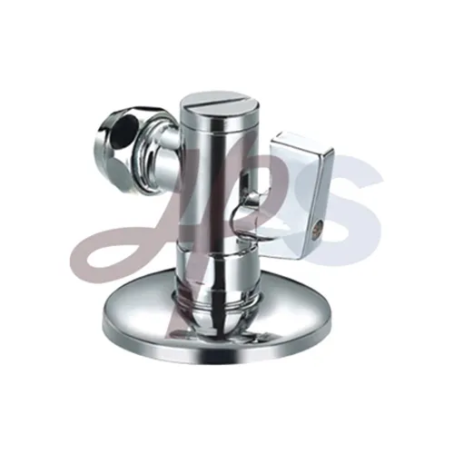 Brass angle type valve with plated chrome