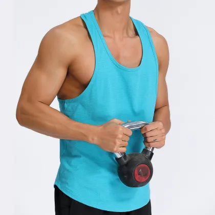 Men Fitness Shirt Summer Sleeveless Functional Shirt