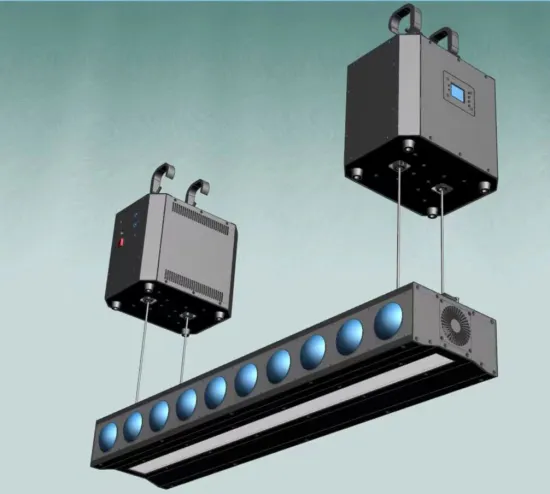 High Quality LED Lifting Stage Light DMX Indoor RGBW 4IN1 with Kinetic Motors