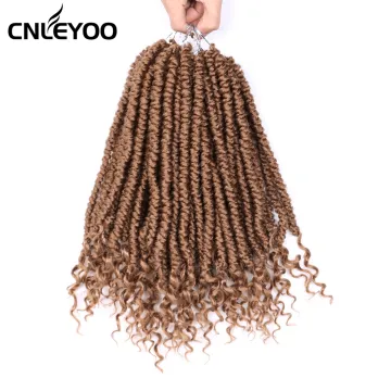 2S Curly End Spring Twist Crochet Hair 12 Inch Senegalese  Senegalese Crochet Braids For Women