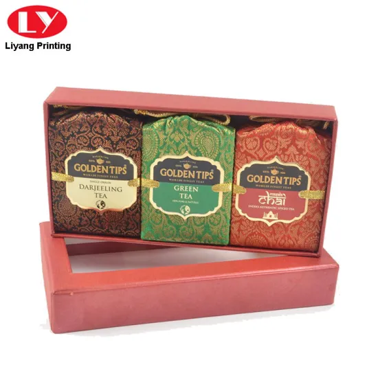 CustomTea Box Red with Clear Window