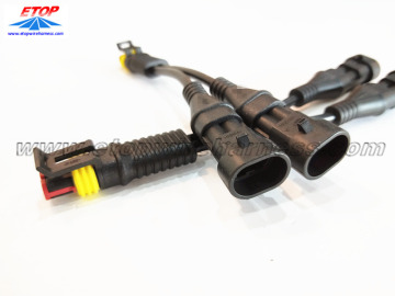IP67 molded 2pin plug housing