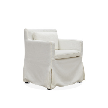 Cosy White Armrest Solid Durable Armchair Top Quality