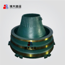 GP550 Tinggi Perlombongan Mangan Cone Crusher Concave Bowl Mantle Mantle Spare Wear Parts