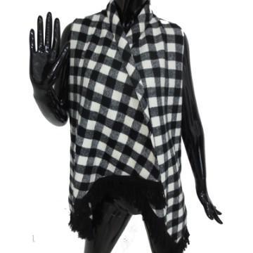women\'s check pattern vest