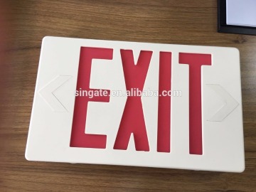 RED green ul cul etl listed rechargeable led emergency exit light with exit sign for evacuation