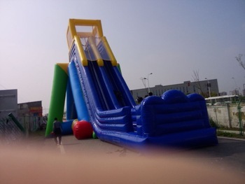 Commercial grade gaint tropical inflatable water slide