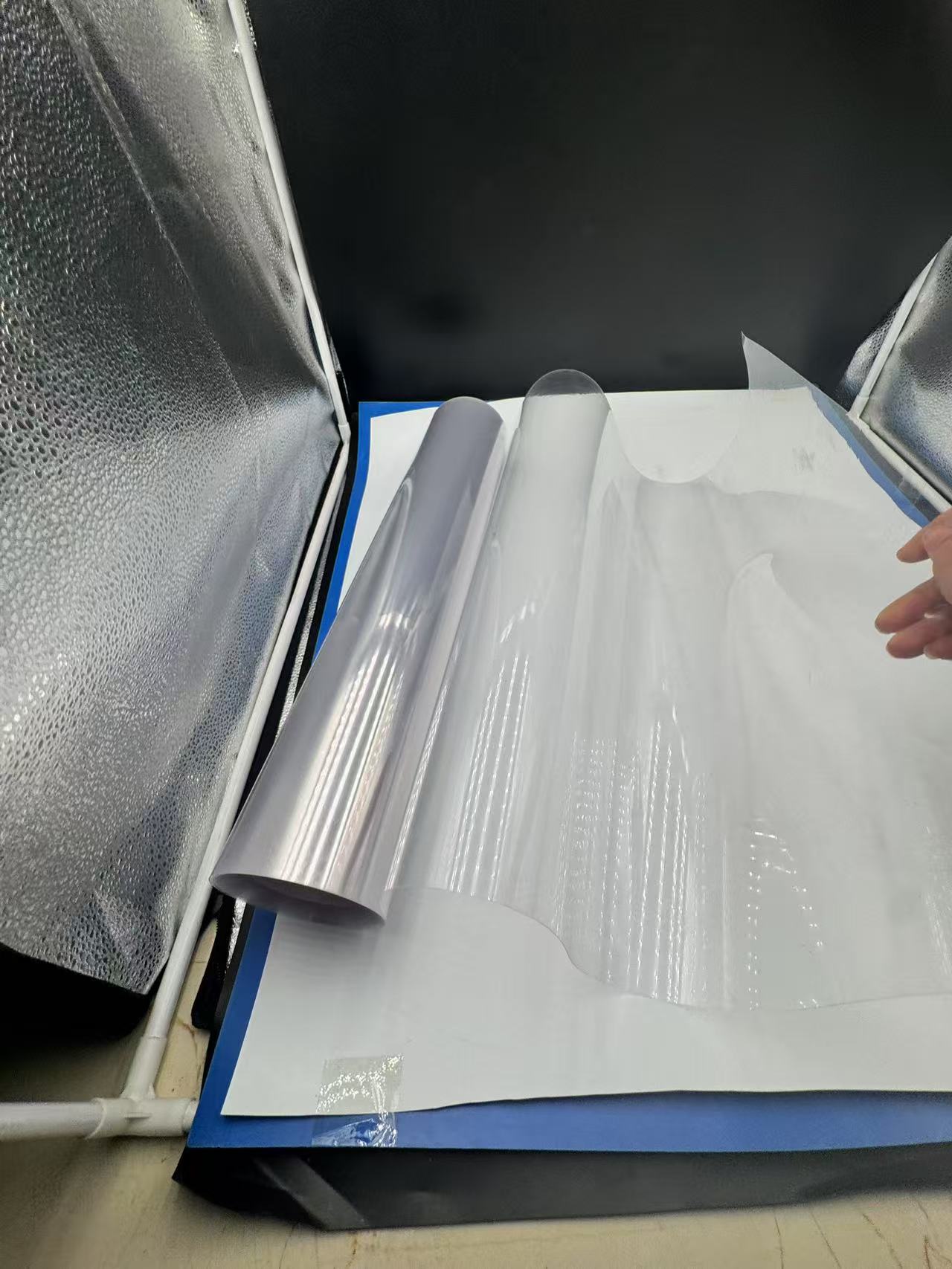 Transparent HI PVC film food packaging