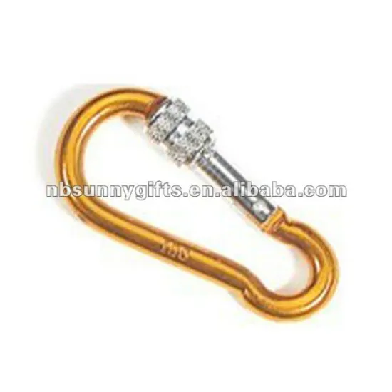 screw lock Aluminium carabiner