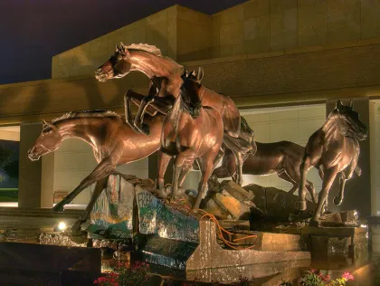 bronze foundry antique horse statue metal for garden decoration