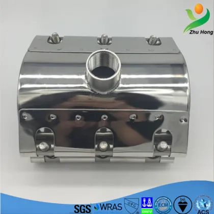RCDT plumbing pipeline repair 304 Stainless Steel Pipeline Tee Clamp pipe tee