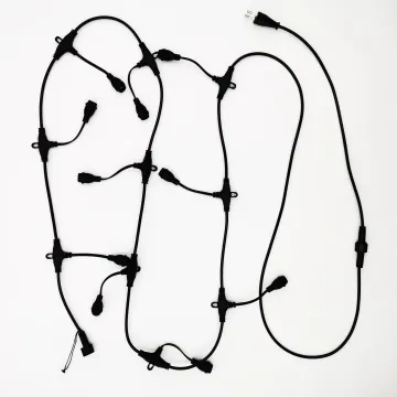 Customizable Vertical STP-1 IP65 Connectable PVC E12 Vintage Patio String Light