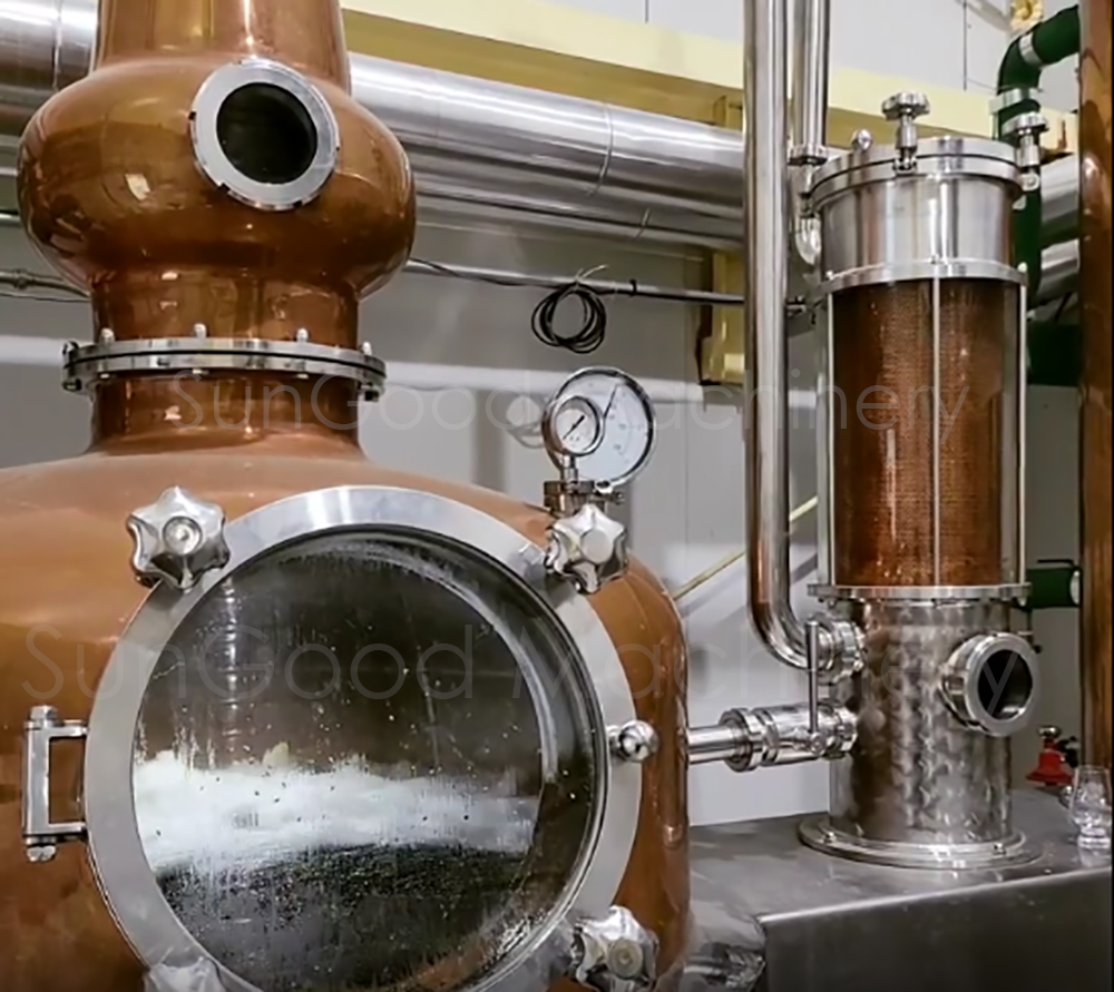 Distillery equipment 500l pot still with gin basket