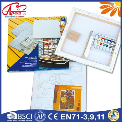 Kids canvas art professional painting art set