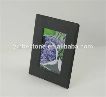 slate family photo frame/slate family picture frame/rock family picture frame