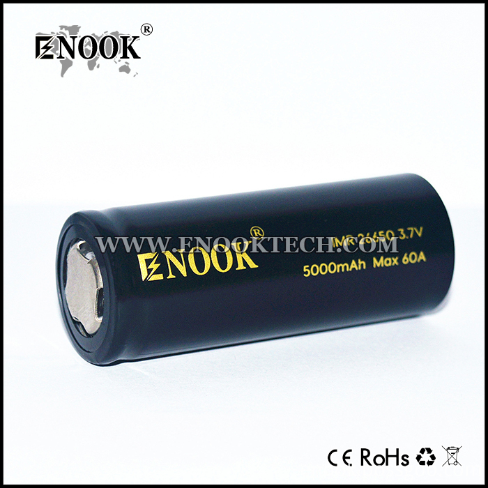 Newest  ENOOK 26650 5000mAh Battery