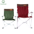 Muebles para acampar al aire libre silla plegable de aluminio ajustable