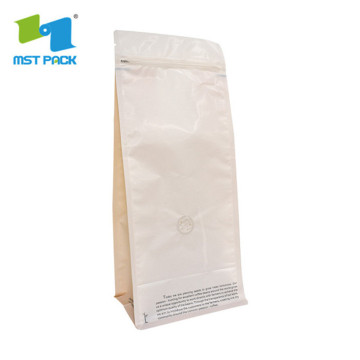 bolsas de café de papel kraft de impresión digital biodegradable con válvula