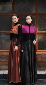 Traditional Brocade Tassel Sleeveless Top