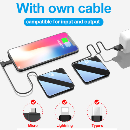 10000mAh portable wireless mini power bank