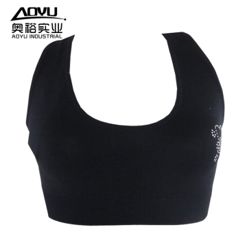 Shantou Cute Seamless Underwear Women's Sport Bra Top