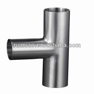 sanitary polished weld reducing tee
