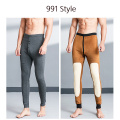 Winter Warm Mens Long Johns Thick Thermal Underwear Men Leggings Thermos Pants Male Wool Knee Men's Warm Pants Plus Size 3XL