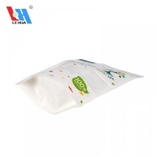 Biodegradable Matte Kraft Bag With Window Waterproof