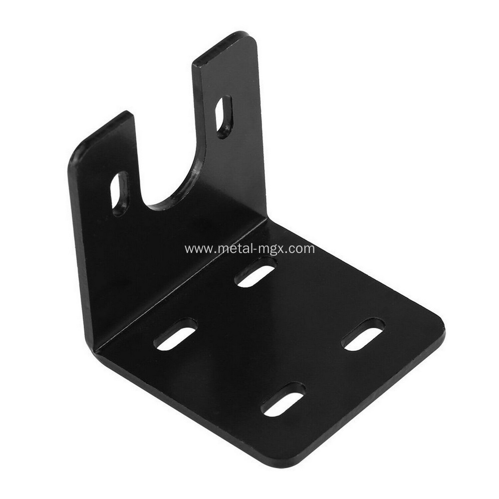 Powder Coating Black Metal Motor Mounting Bracket