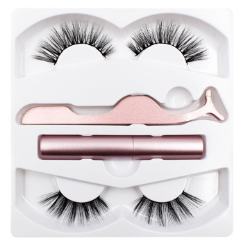 Magnetische Wimpern in pinker Box