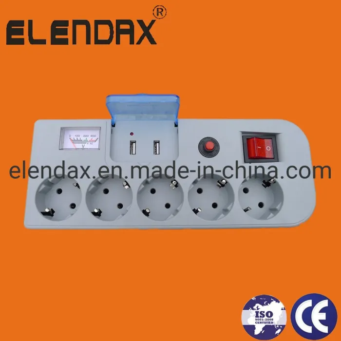 Soket Ekstensi dengan Surge 2 USB E2205ES