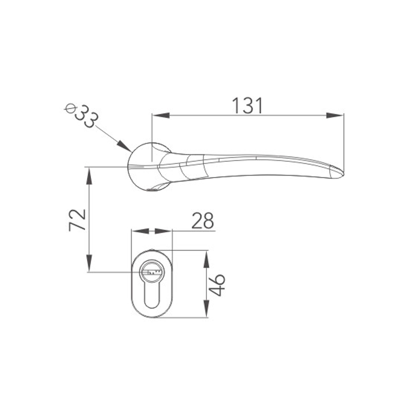 Minimalist split lock