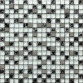 Classic blanco agrietado mosaico de vidrio