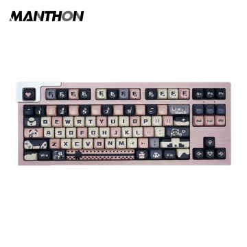 134 Tasten Panda Thema PBT -Schlüsselkaps fünf Farbstoff -Sublimation SOA Profile