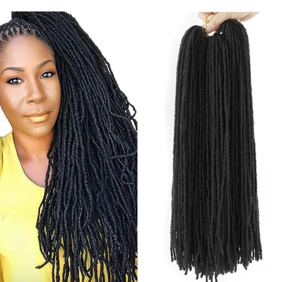 Sister Locs Crochet Dreadlocks Synthetic Hair Extension Faux Locs Ombre Colors Crochet Jumbo Hair Braid