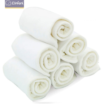Elinfant 10pcs 3 layers microfiber cloth diaper nappy insert super absorbent 35x13.5cm fit baby cloth pocket diaper