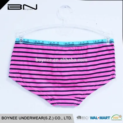 Children Organic Cotton Cartoon Thongs Underwear Wholesale