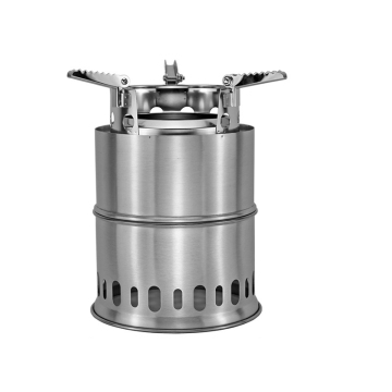 Factory Direct Stainless Steel Large Portable Camping Wood Stove