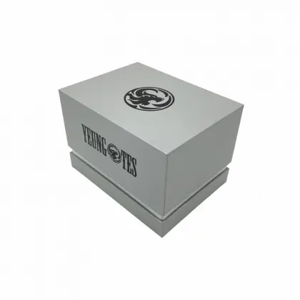 Custom Glass Coffee Cup Mug Set Gray Gift Box
